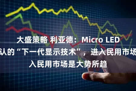 大盛策略 利亚德：Micro LED作为行业公认的“下一代显示技术”，进入民用市场是大势所趋