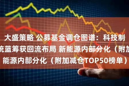 大盛策略 公募基金调仓图谱：科技制造主线强化 传统蓝筹获回流布局 新能源内部分化（附加减仓TOP50榜单）