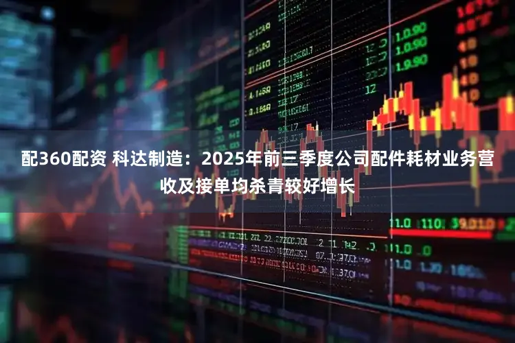 配360配资 科达制造:2025年前三季度公司配件耗材业务营收及接单均杀青较好增长