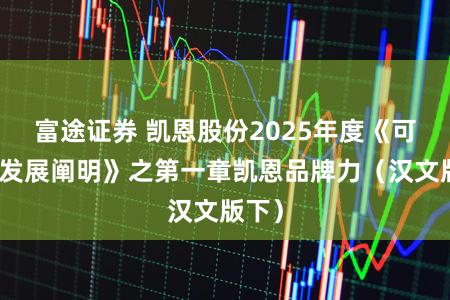 富途证券 凯恩股份2025年度《可捏续发展阐明》之第一章凯恩品牌力（汉文版下）