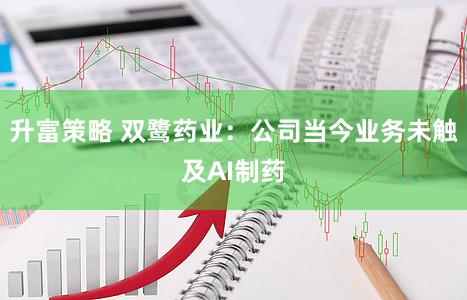 升富策略 双鹭药业：公司当今业务未触及AI制药